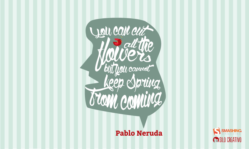 April WallPaper Pablo Neruda